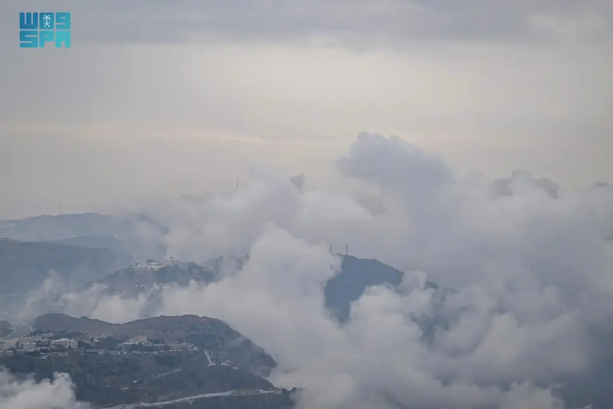 Rain Transforms Al-Baha Into a Picturesque Winter Scene